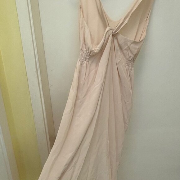 BABATON off-white cream silk midi dress S - Picture 7 of 8